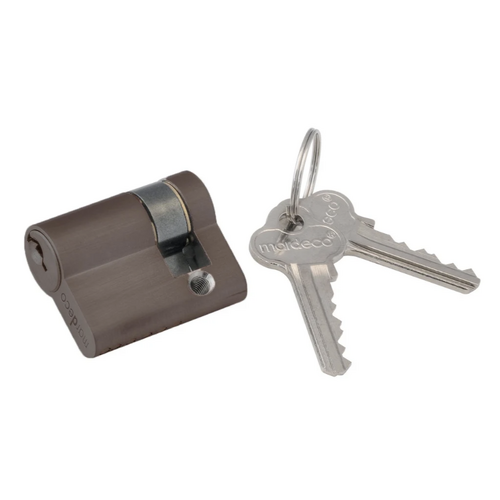 Mardeco MPF-8500-38-BZ M Series Euro Cylinder 27mm Long - 4 Pin - C4 - to Suit 35-36mm Door Thickness Bronze