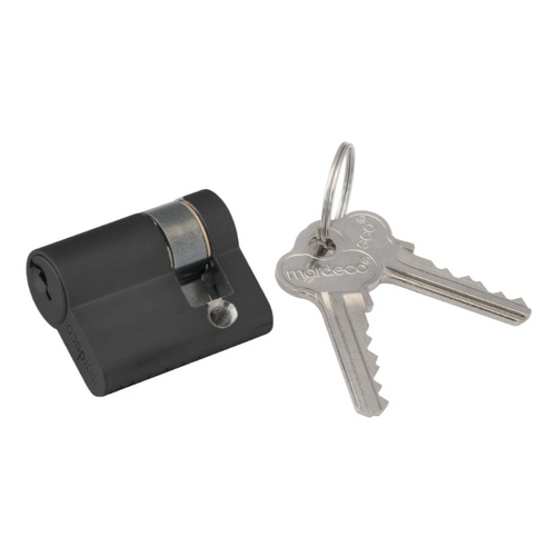 Mardeco MPF-8500-43-MB M Series Euro Cylinder 32mm Long - 5 Pin - C4 - to Suit 42-46mm Door Thickness Matt Black