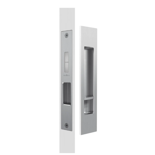 Mardeco MSC-8004-SET-BSC M Series Privacy Flush Pull Set 50-55mm Backset Brushed Satin Chrome