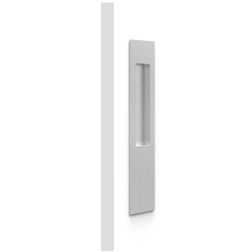 Mardeco MSC-8102-BSC M Series Flush Pull Long Plate Brushed Satin Chrome
