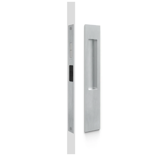 Mardeco MSC-8105-SET-BSC M Series Snib Flush Pull Lock Set (Snib/Blank) Brushed Satin Chrome