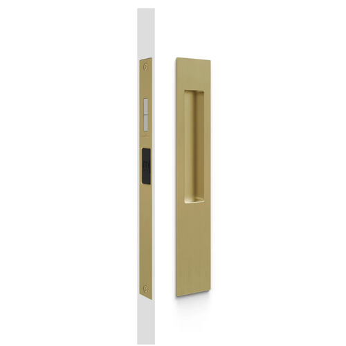 Mardeco MSC-8105-SET-SB M Series Snib Flush Pull Lock Set (Snib/Blank) Satin Brass