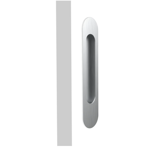 Mardeco MSC-9002-203-BSC M Series Oval Flush Pull Brushed Satin Chrome
