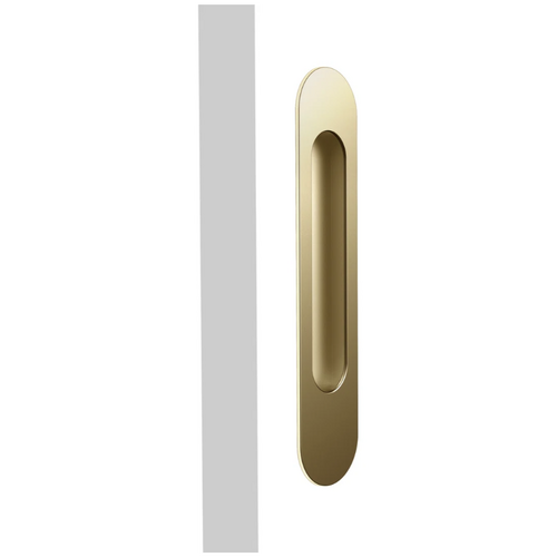 Mardeco MSC-9002-203-SB M Series Oval Flush Pull Satin Brass