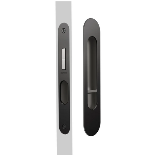 Mardeco MSC-9004-SET-MB M Series Oval Privacy Flush Pull Set 50-55mm Backset Matt Black