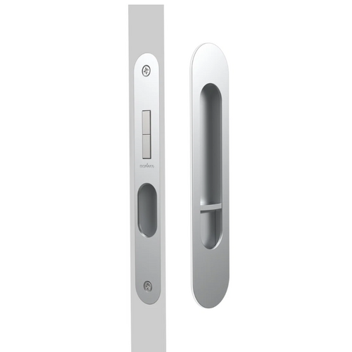 Mardeco MSC-9004-SET-SC M Series Oval Privacy Flush Pull Set 50-55mm Backset Satin Chrome