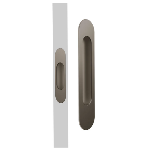 Mardeco MSC-9008-SET-BZ M Series Oval Passage Flush Pull Set Bronze