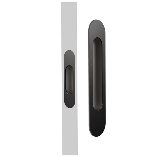 Mardeco MSC-9008-SET-MB M Series Oval Passage Flush Pull Set Matt Black