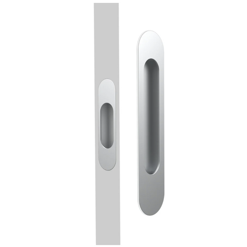 Mardeco MSC-9008-SET-SC M Series Oval Passage Flush Pull Set Satin Chrome
