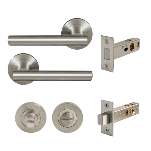 Windsor 8207M Charleston Round Rose Privacy Set - Magnetic Latch