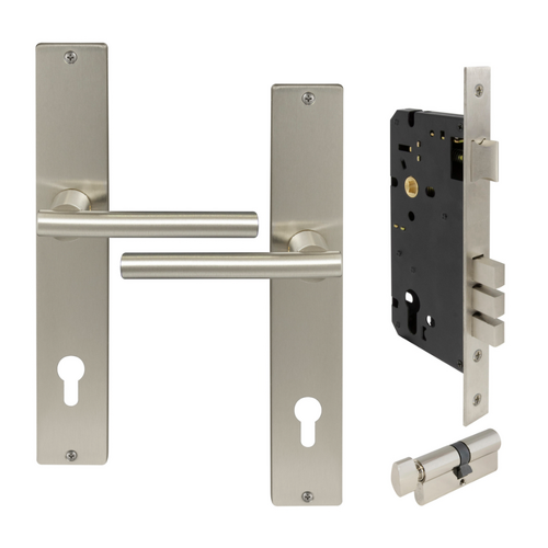 Windsor 8274 Charleston Longplate Square Entrance Set - E85