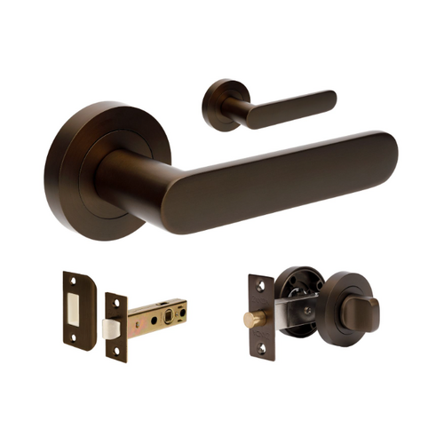Zanda 10096.EB Duke Separate Privacy Set, Includes 1131 & 7032 privacy kit Ember Bronze