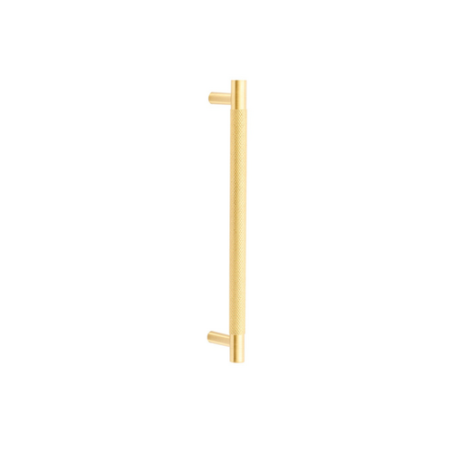 Zanda 10692.SB Zurich Knurled Cabinet Handle, 160mm Crs Satin Brass