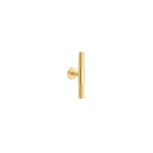 Zanda 10697.SB Zurich Knurled Cabinet T-Bar Satin Brass