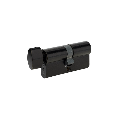 Zanda 1122.BLK Euro Cylinder & Turn, 60mm Length Matt Black