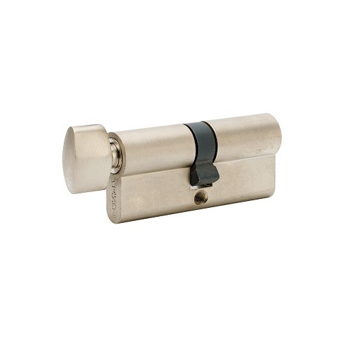 Zanda 1122.BN Euro Cylinder & Turn, 60mm Length Brushed Nickel