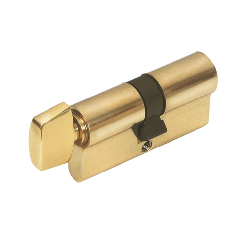Zanda 1122.SB Euro Cylinder & Turn, 60mm Length Satin Brass