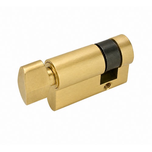 Zanda 1134.SB Euro Half Cylinder, 30mm Length - Snib Satin Brass