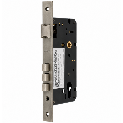 Zanda 1143.VP Mortice Lock, Euro Profile - 60mm backset, 86mm Case Size Vintage Pewter