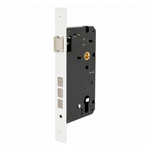 Zanda 1143.WHT Mortice Lock, Euro Profile - 60mm backset, 86mm Case Size Matt White