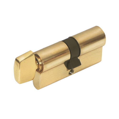 Zanda 1148.SB Euro Cylinder & Turn, 70mm Length 5 Pin Satin Brass
