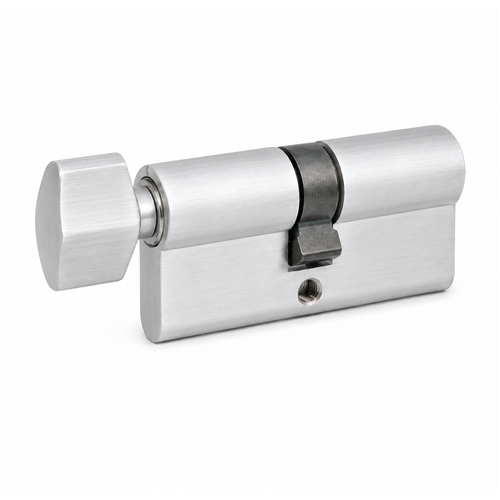 Zanda 1148.SC Euro Cylinder & Turn, 70mm Length 5 Pin Satin Chrome