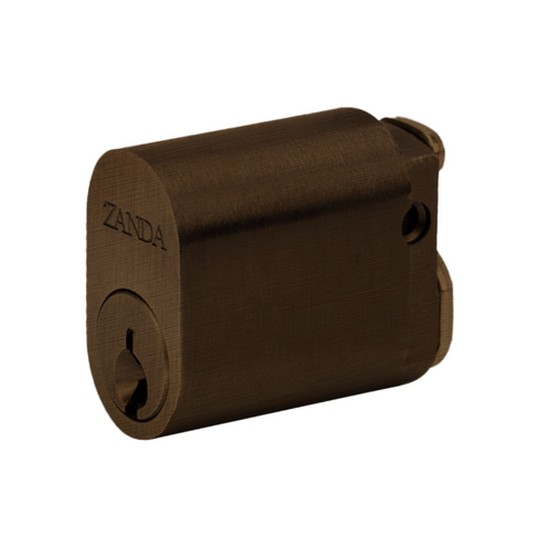 Zanda 1160.KA.EB Oval Cylinder, 6 Pin Keyed Alike Ember Bronze