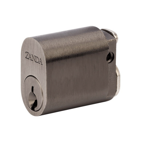 Zanda 1160.KA.GN Oval Cylinder 6 Pin Keyed Alike Graphite Nickel