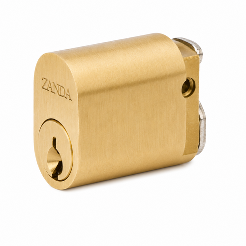 Zanda 1160.SB Oval Cylinder 6 Pin Satin Brass