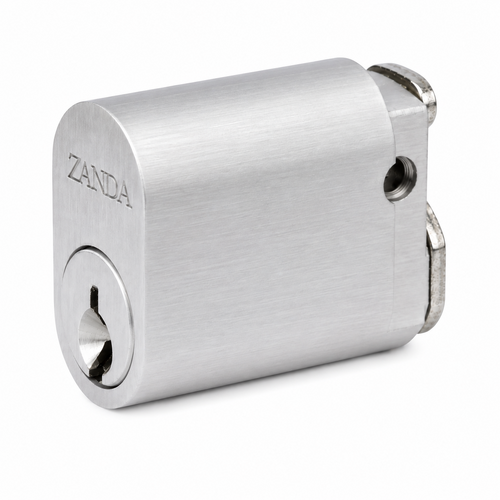 Zanda 1160.SC Oval Cylinder 6 Pin Satin Chrome