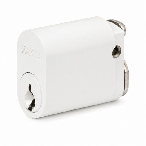 Zanda 1160.WHT Oval Cylinder 6 Pin Matt White