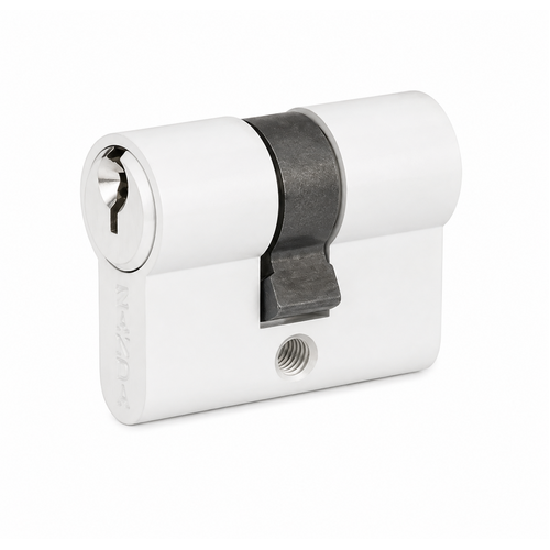 Zanda 1178.KA.WHT Euro Double Cylinder, 40mm - 3 Pin (Keyed Alike) Matt White