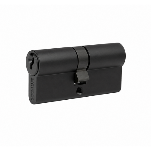 Zanda 1224.BLK Euro Double Cylinder, 90mm Length 5 Pin Matt Black