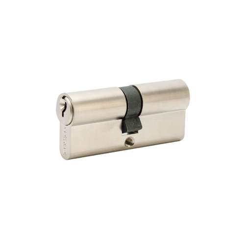 Zanda 1224.KA.BN Euro Double Cylinder, 90mm Length - Keyed Alike Brushed Nickel