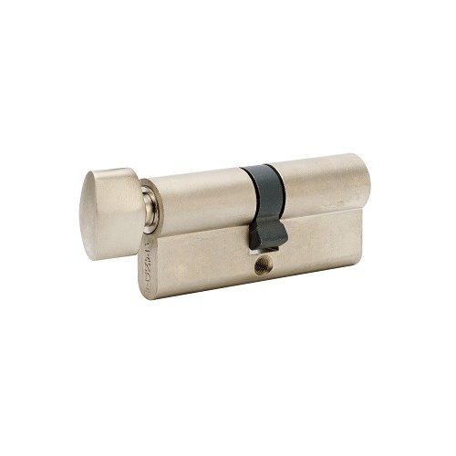 Zanda 1225.BN Euro Cylinder & Turn, 90mm Length Brushed Nickel