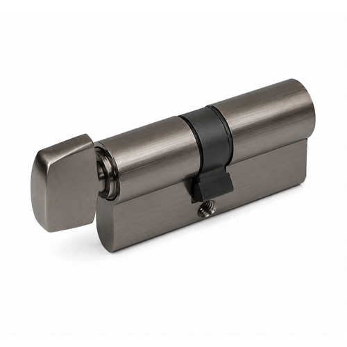 Zanda 1225.KA.GN Euro Cylinder & Turn, 90mm Length - Keyed Alike Graphite Nickel