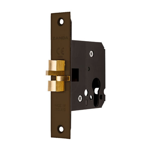 Zanda 1290.EB Sliding Door Mortice Lock Ember Bronze