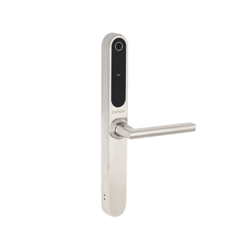 Zanda 1325.BN Stealth Electronic Longplate With 35mm Backset Mortice Lock Brushed Nickel