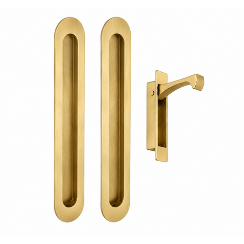 Zanda 5268.SB Duke Flush Pull Kit Satin Brass