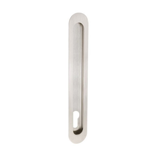 Zanda 5314.E Duke Flush Pull 250mm x 40mm Concealed Fix - With Euro Hole