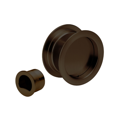 Zanda 5326.EB Round Cavity Slider Passage Set Ember Bronze