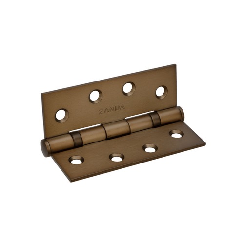 Zanda 5910.EB Butt Hinge, Fixed Pin - 100 x 100 x 2.5mm Ember Bronze