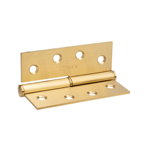 Zanda 5939.SB Lift Off Hinge, 100 x 75 x 2.5mm - RH Satin Brass