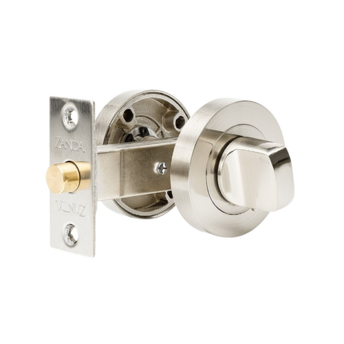 Zanda 7032.BN Privacy Kit, Includes Bolt (60mm Backset) Brushed Nickel