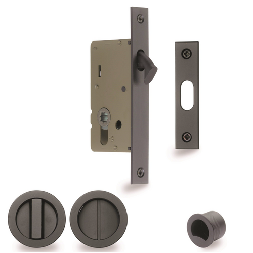 Zanda 8106.GN Privacy Flush Pull Set - No Indicator Graphite Nickel