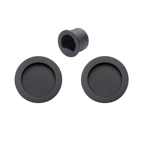 Zanda 8107.BLK Passage Flush Pull Kit Matt Black