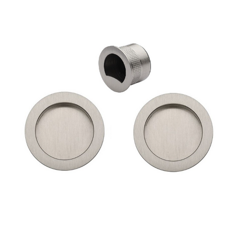 Zanda 8107.BN Passage Flush Pull Kit Brushed Nickel