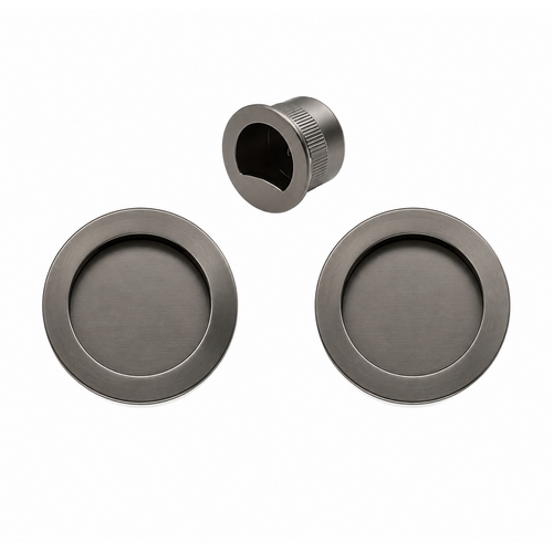 Zanda 8107.GN Passage Flush Pull Kit Graphite Nickel