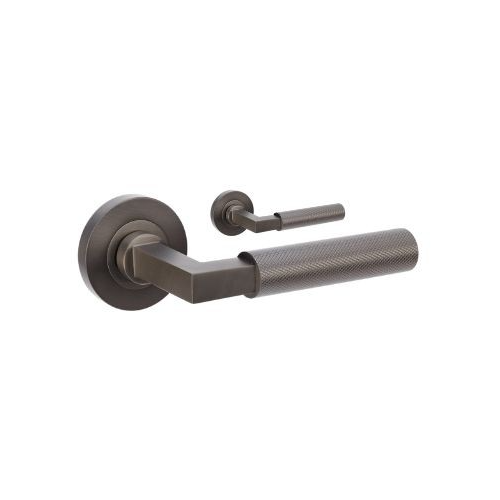 Zanda 9345.DL.GN Zurich Knurled Dummy Set - Left Hand Graphite Nickel