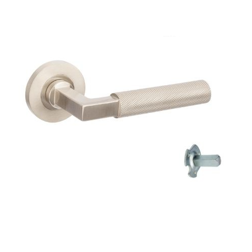 Zanda 9345.DR.BN Zurich Knurled Dummy Set - Right Hand Brushed Nickel